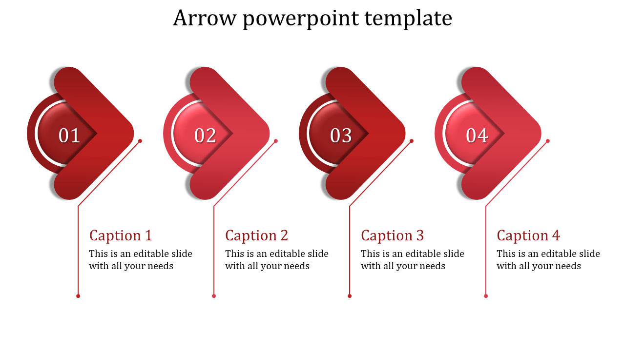 Arrow powerpoint template-Arrow powerpoint template-red